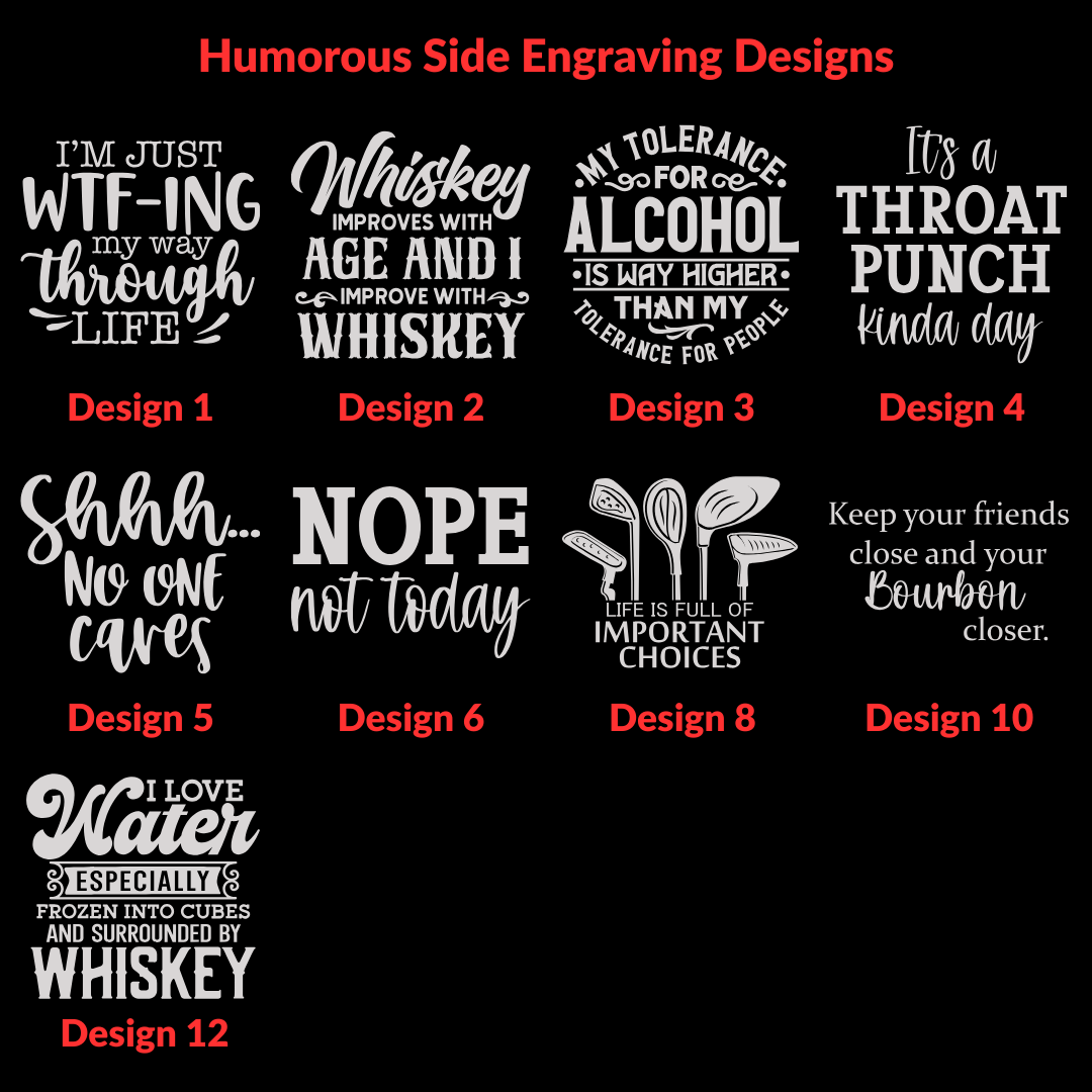 Let's keep the Dumbfuckery to a Minimum Today - Engraved Whiskey Glass