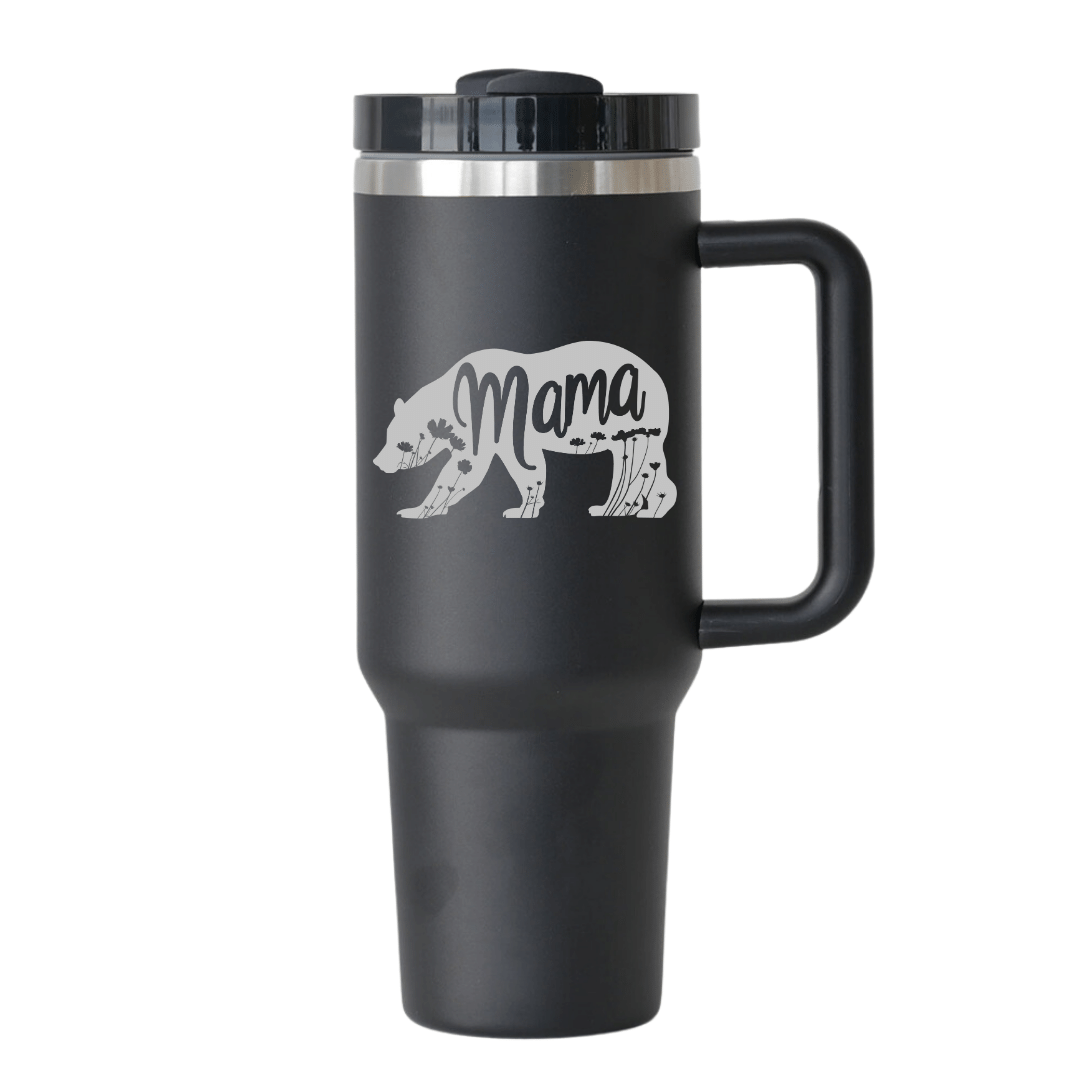 Mama Bear 40 oz. Insulated Tumbler with handle