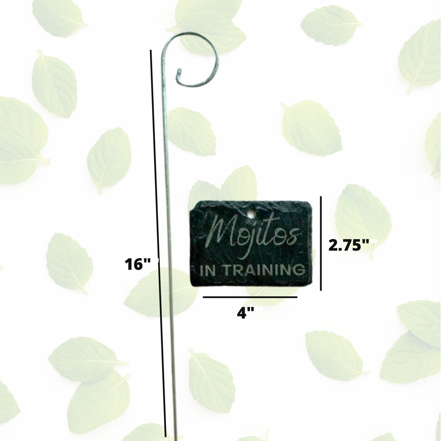 Buzzing with Charm: Engraved Slate Plant Marker - Bees Please