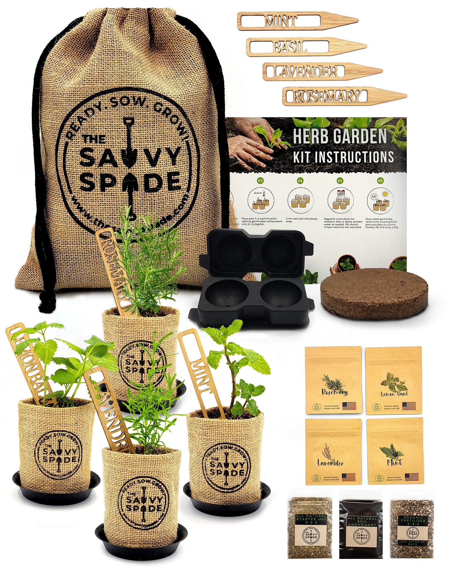 herb garden seed starter kit Cocktail Garden Starter Kit – Plank and Steel