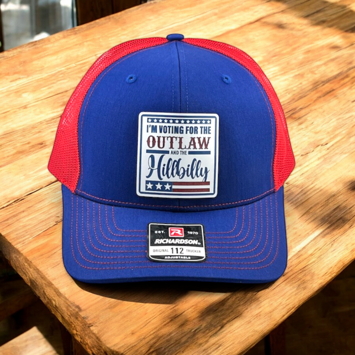 Trump Hat - I'm Voting For the Outlaw & the Hillbilly