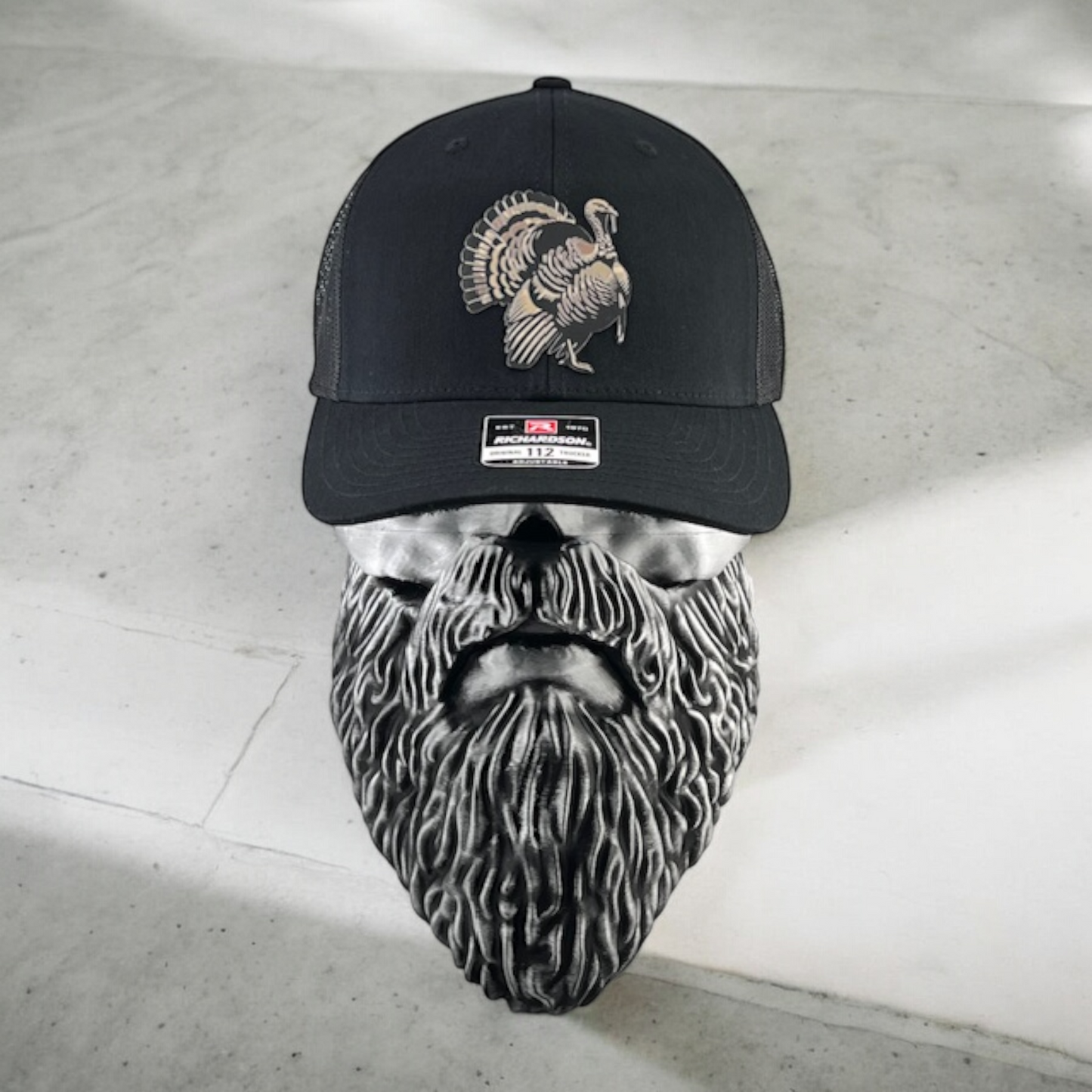 Full Strut Turkey Patch Trucker Hat - Richardson 112