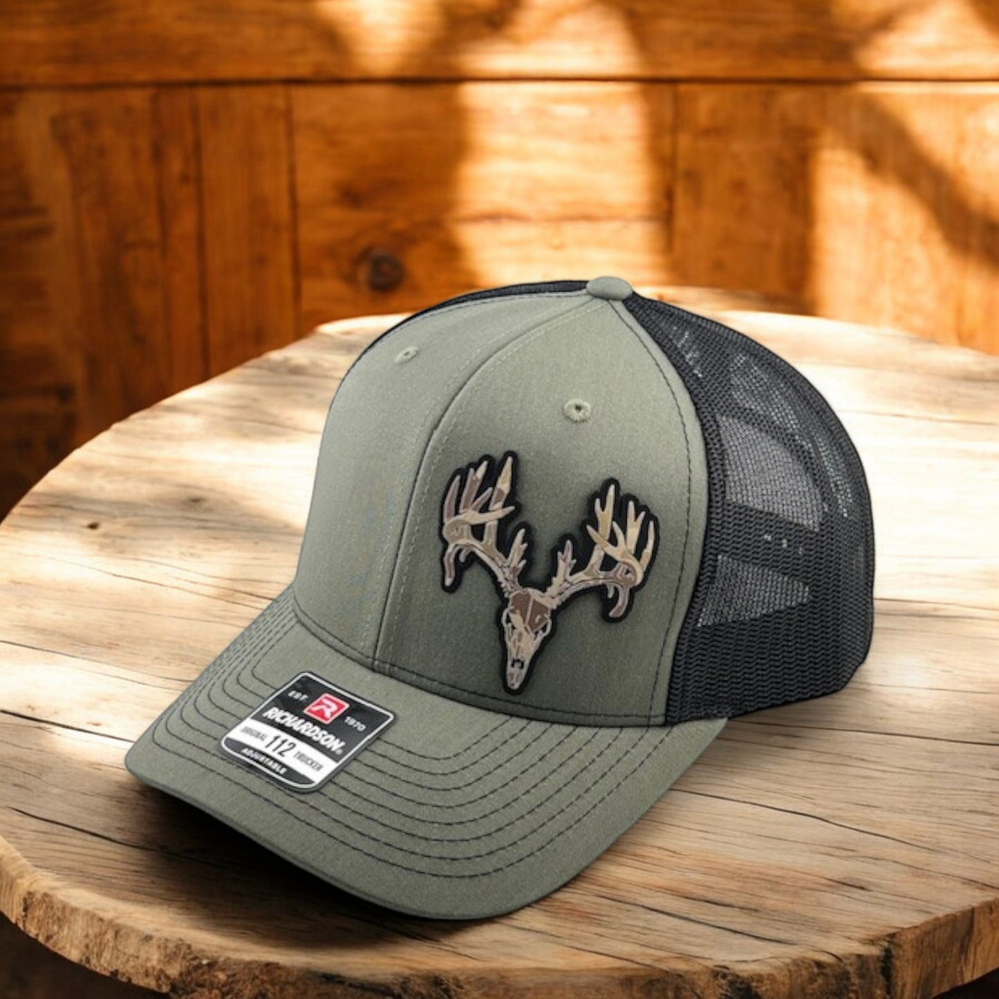 Buck Skull Richardson 112 Patch Trucker Hat