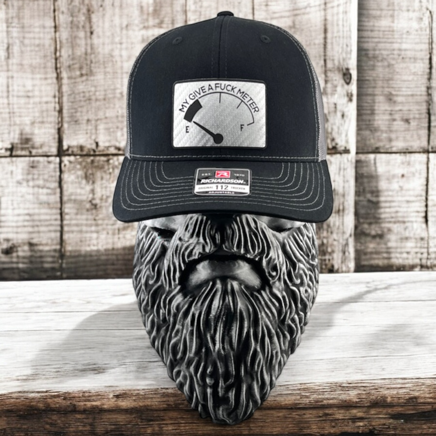 Give A F*CK Meter - Richardson 112 Patch Trucker Hat