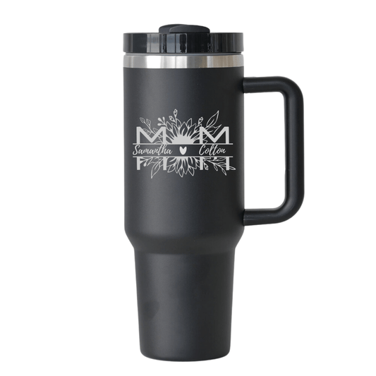 Mom Floral Customized Insulated Tumbler
