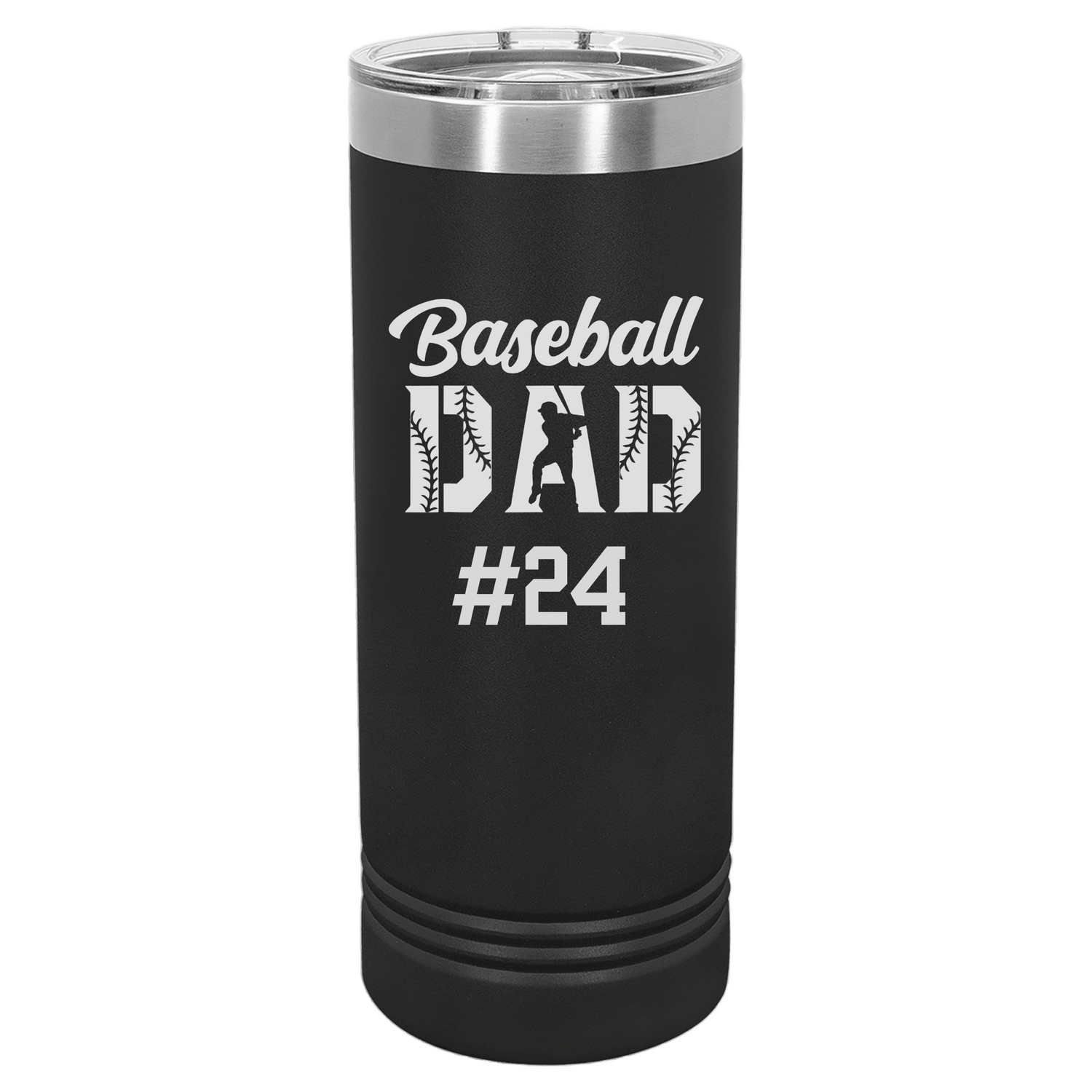 Baseball Dad 22 oz. Insulated Tumbler - with or without the number