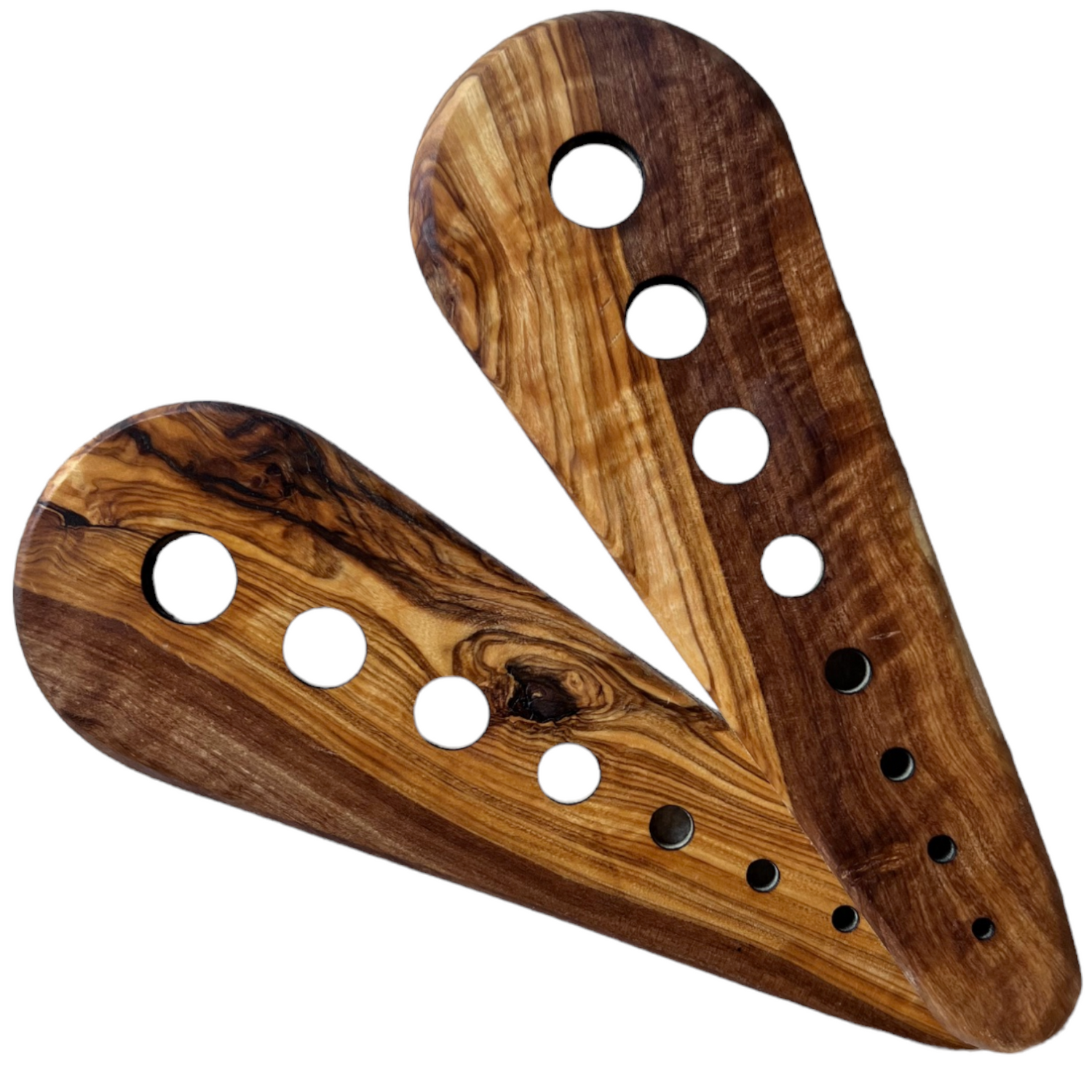 Personalized Herb Stripping Tool in Elegant Olive Wood