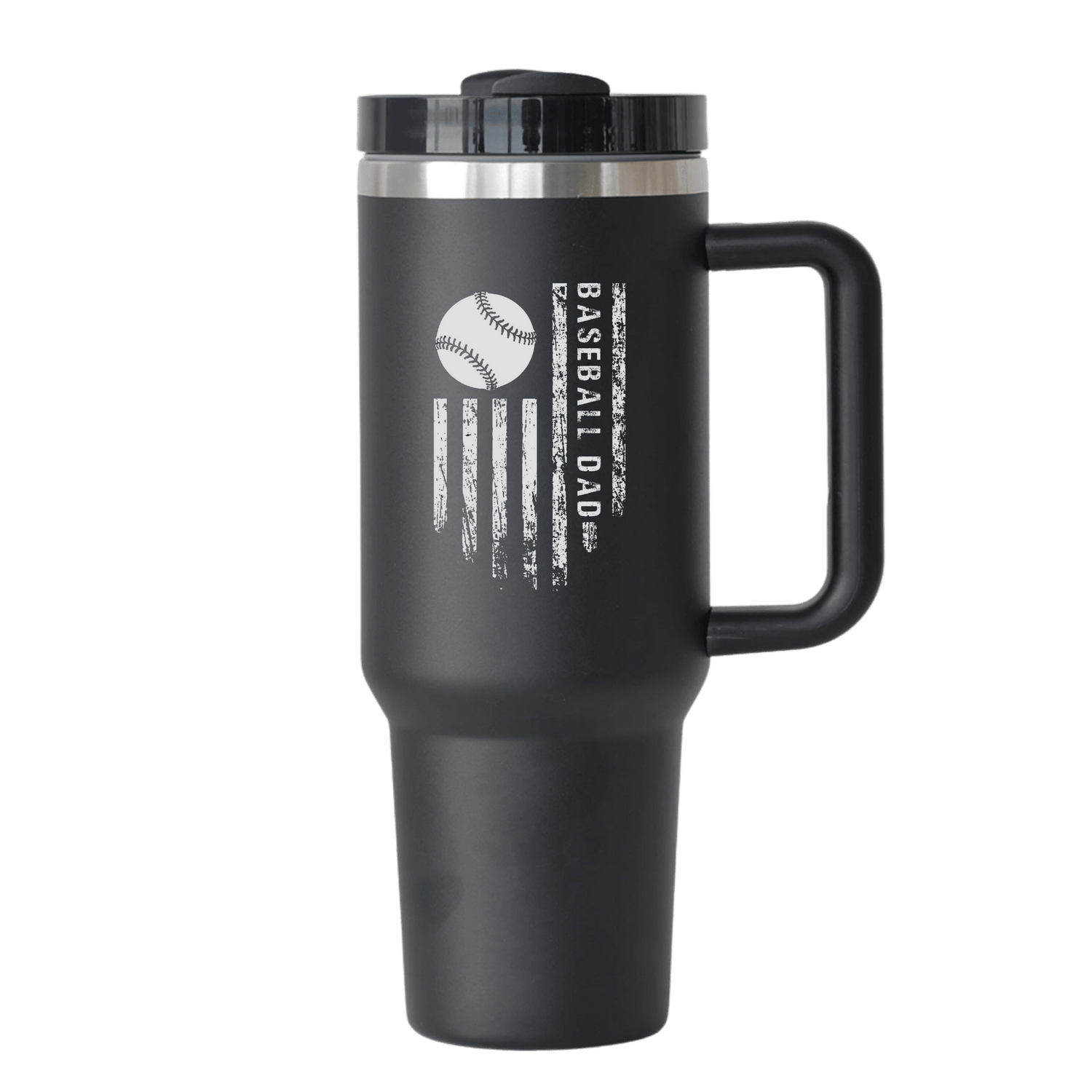Baseball Dad Tumbler with Flag