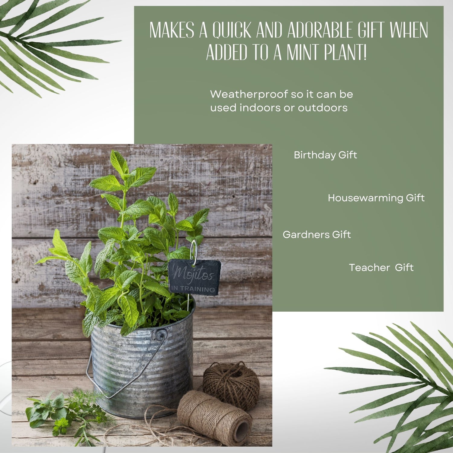 Slate Plant Marker - Mojitos in Training