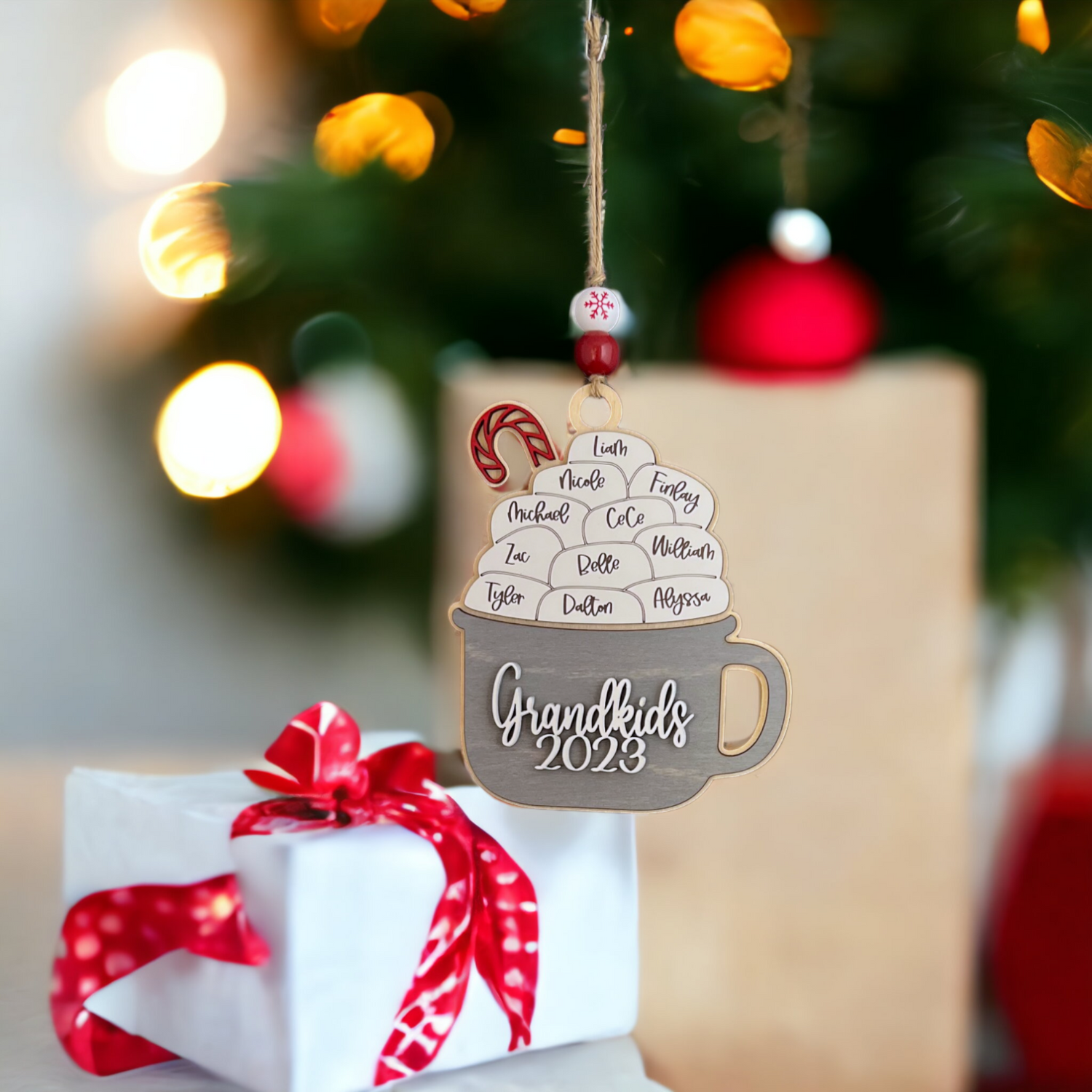 Personalized Hot Cocoa Family Ornament