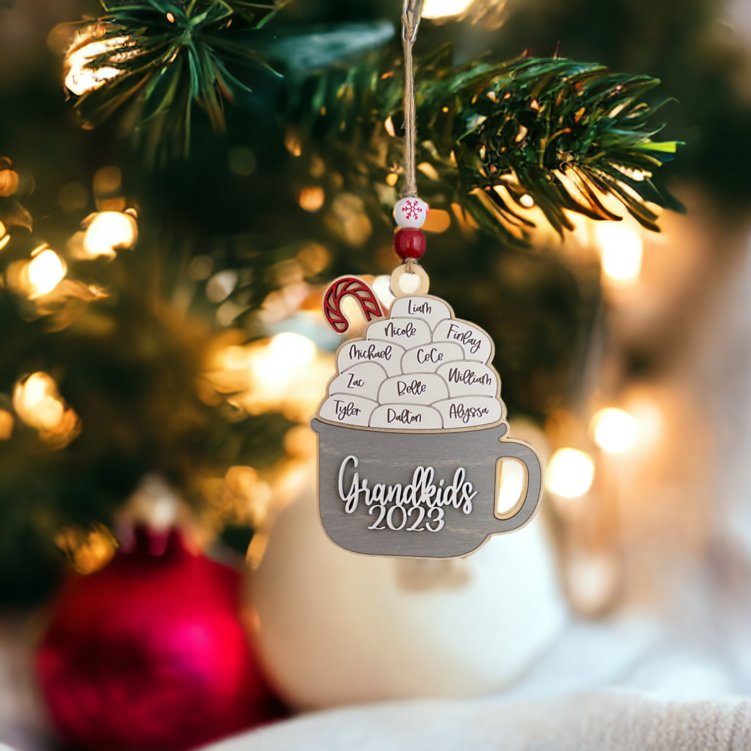 Personalized Hot Cocoa Family Ornament