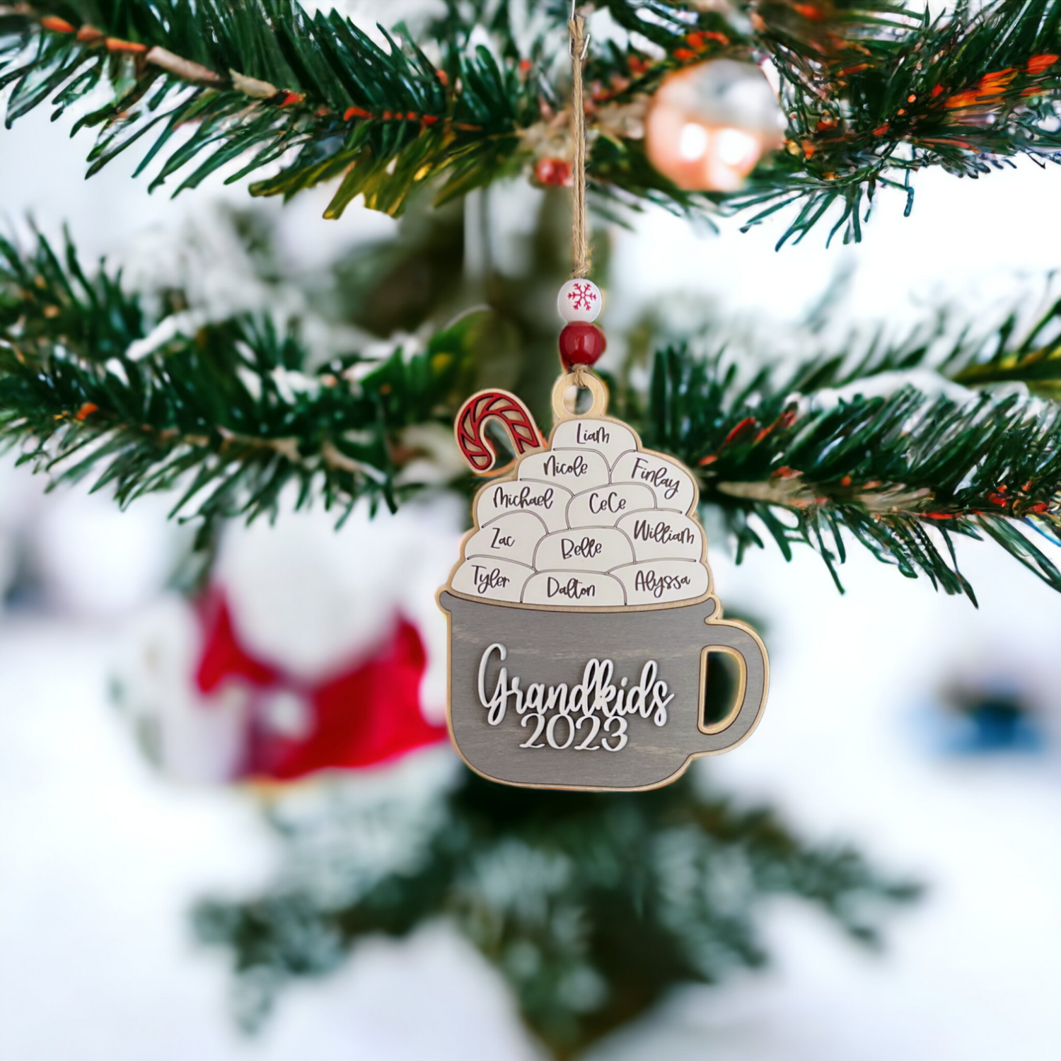 Personalized Hot Cocoa Family Ornament
