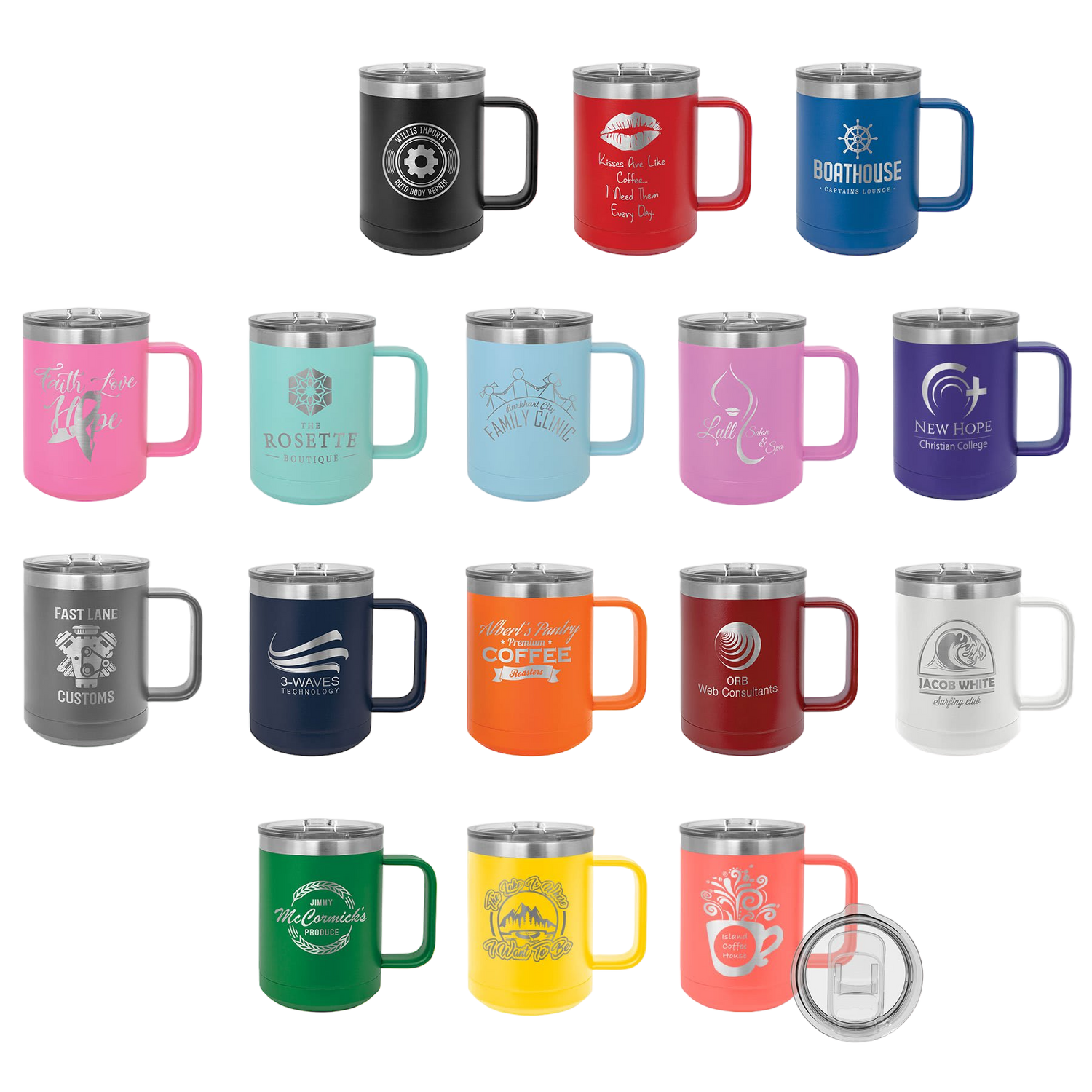 15 oz. Vacuum Insulated Travel Mug with Slider Lid