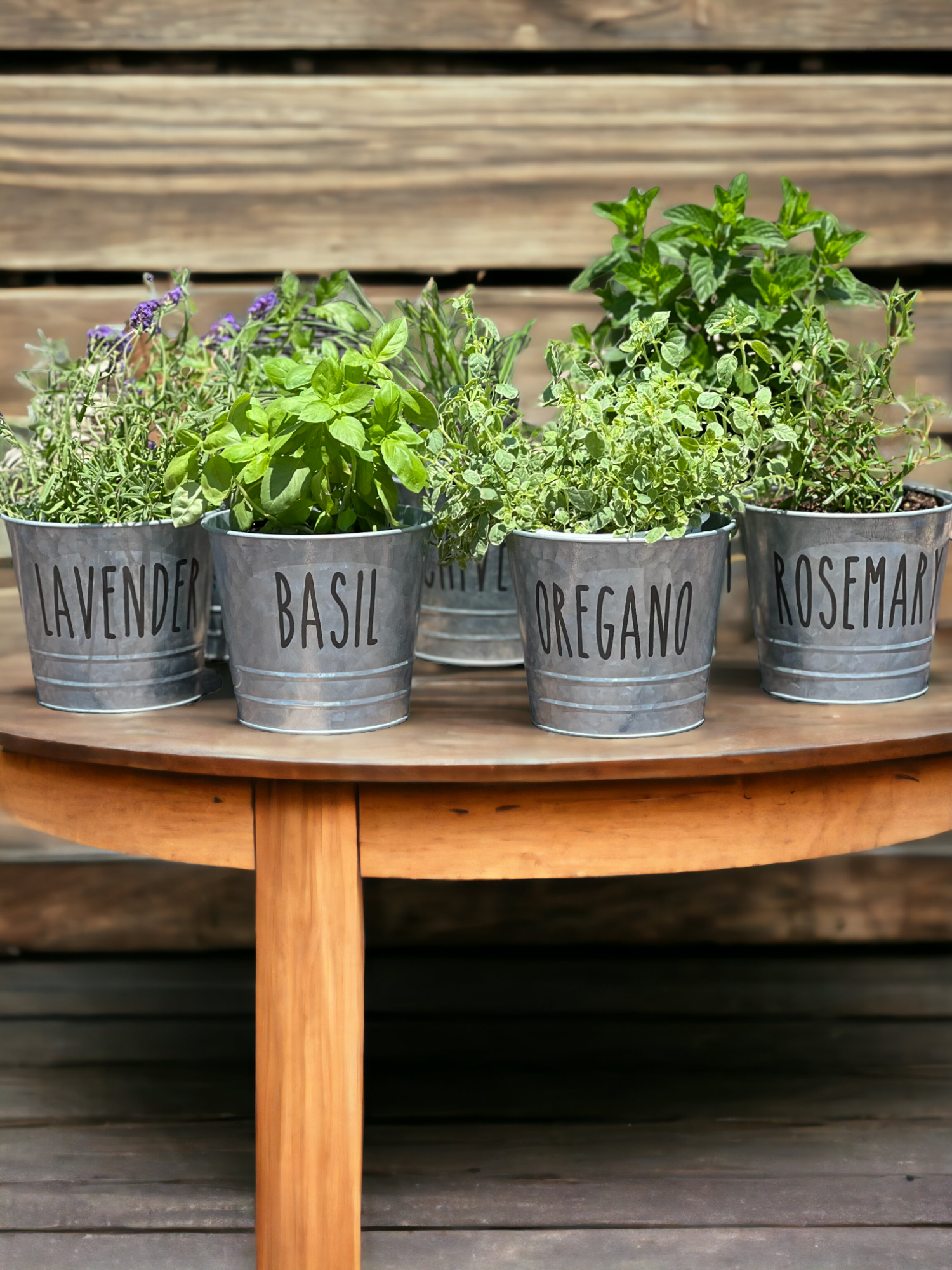 Farmhouse Herb Bucket Planter