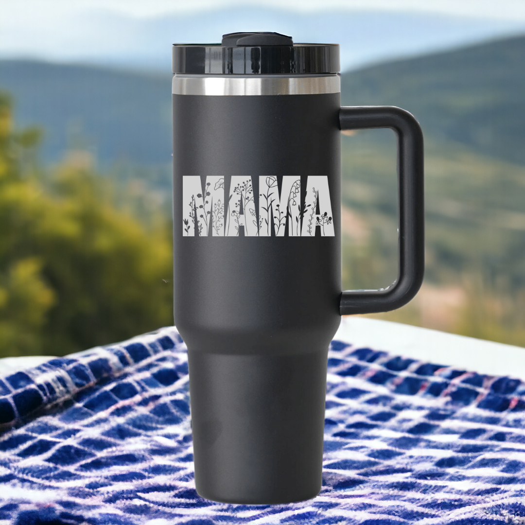 Mama 40 oz. Insulated Tumbler with handle