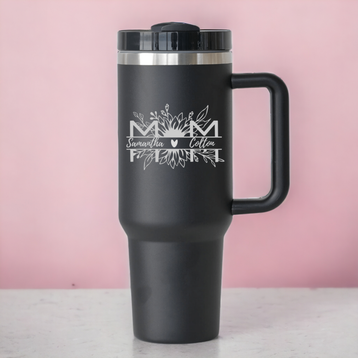 Mom Floral Customized Insulated Tumbler
