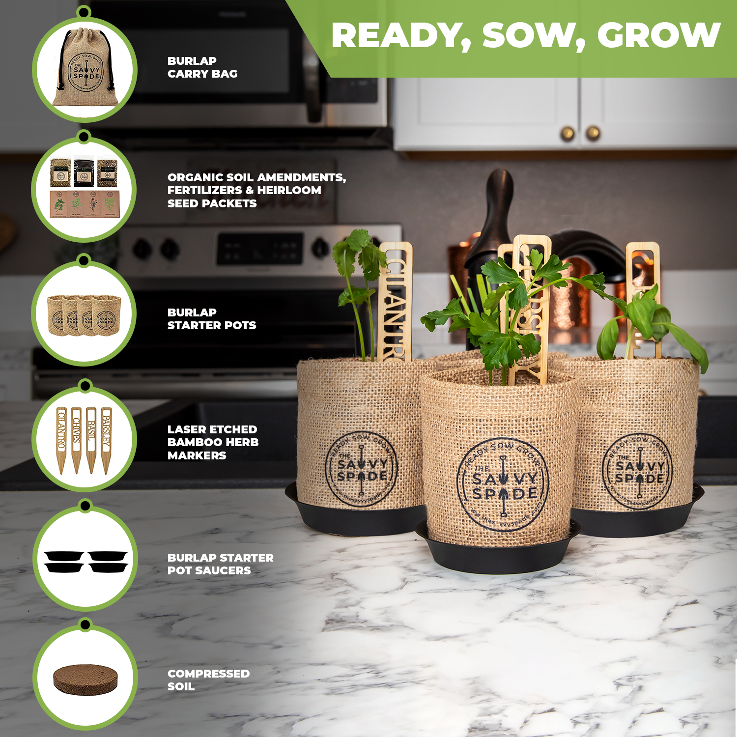 herb garden seed starter kit Herb Garden Starter Kit – Plank and Steel