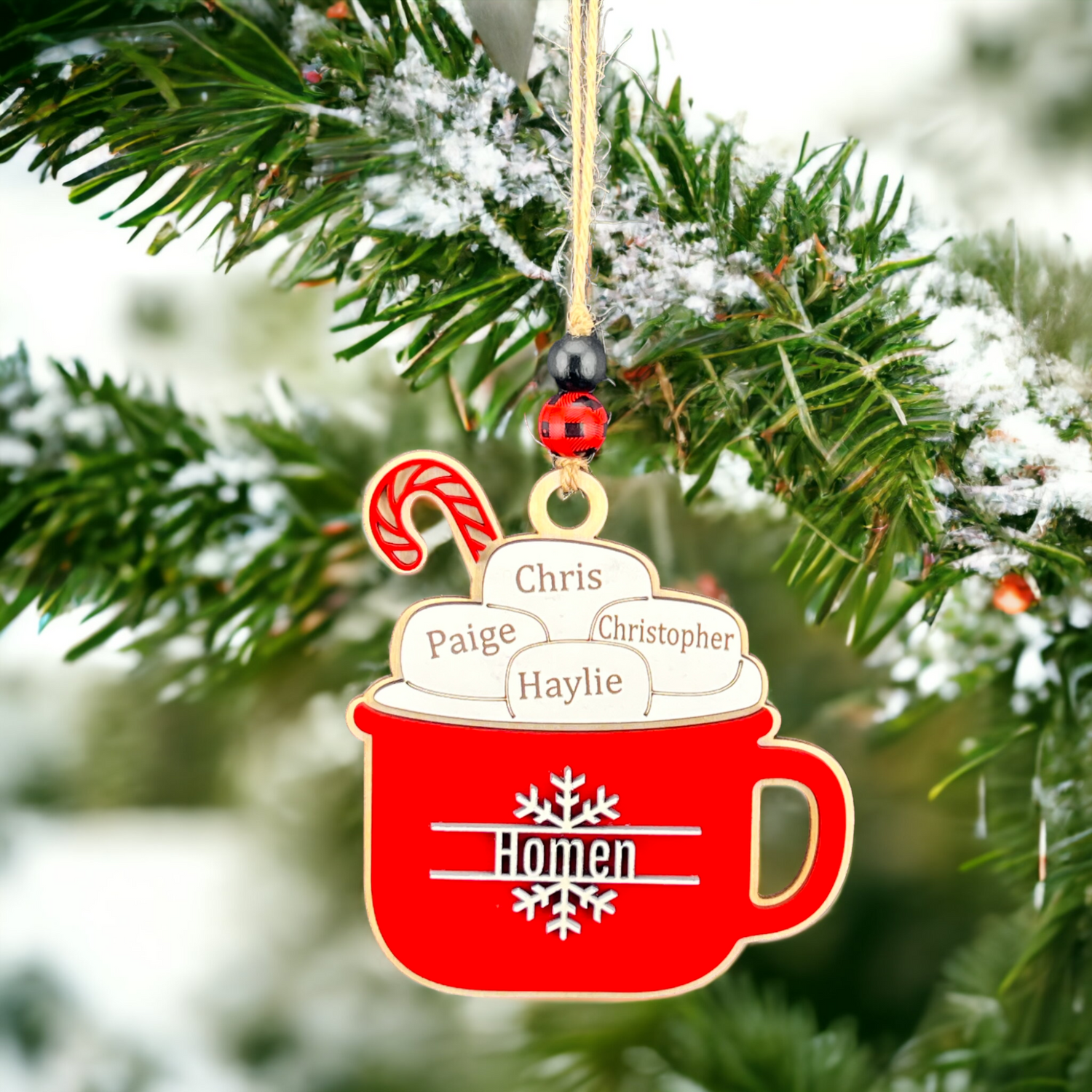 Personalized Hot Cocoa Family Ornament