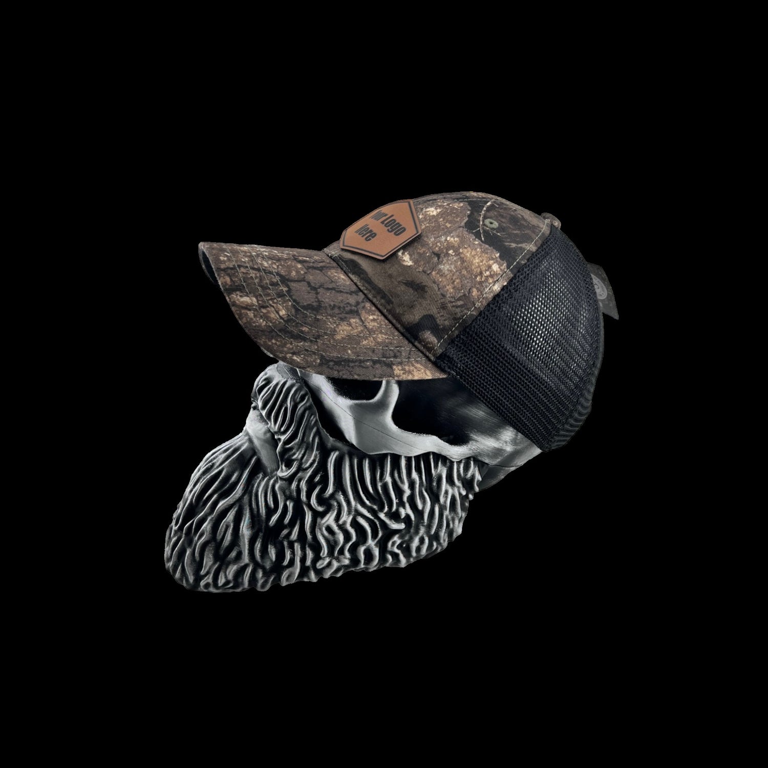 Richardson Garment Washed Camo 111P Trucker Hat + Your Logo