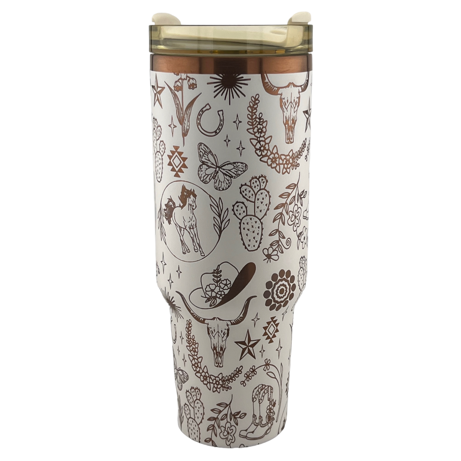 40 oz. Western Tumbler Engraved 360°