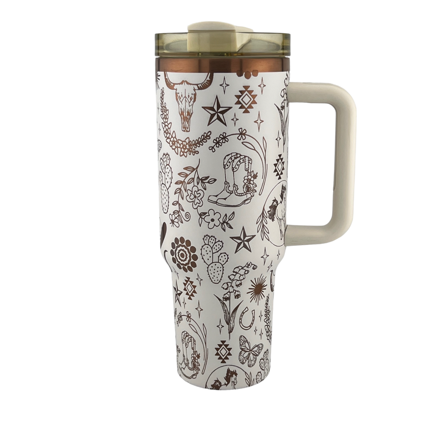 40 oz. Western Tumbler Engraved 360°