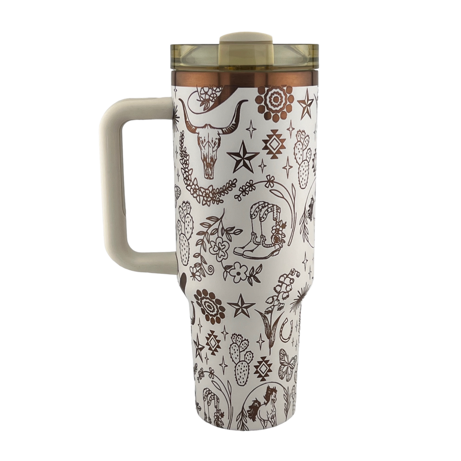 40 oz. Western Tumbler Engraved 360°