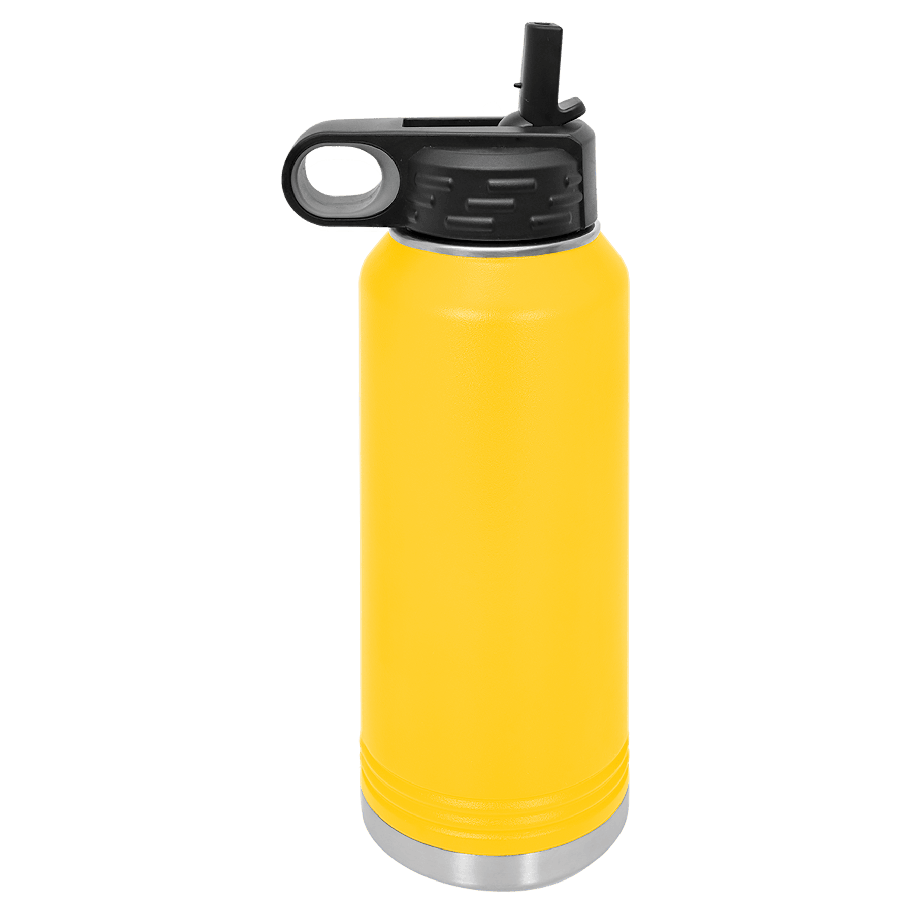32 Oz Insulated Stainless Steel Water Bottle With Straw - Leak Proof, Golden Sparkle, For Travel & Gym