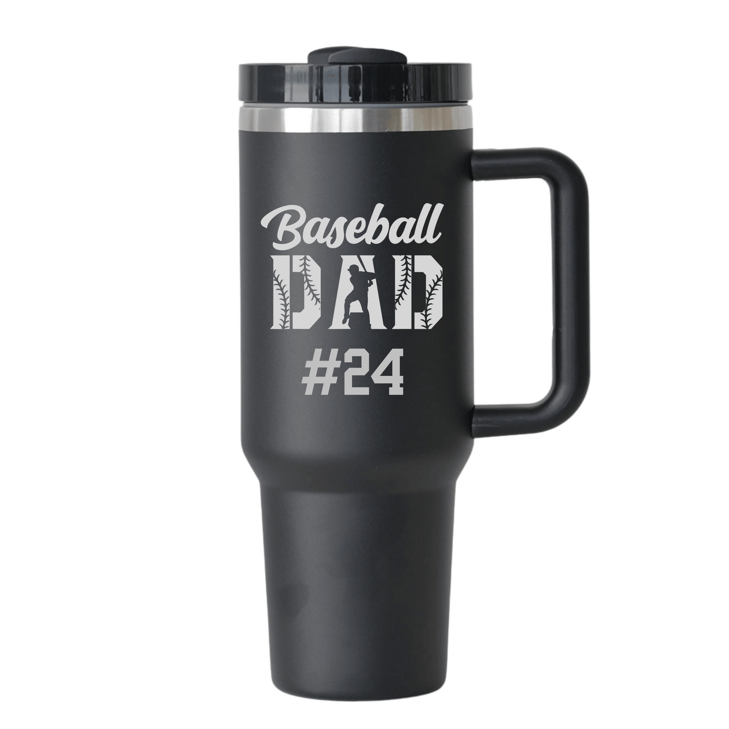 Baseball Dad Tumbler - with or without the number