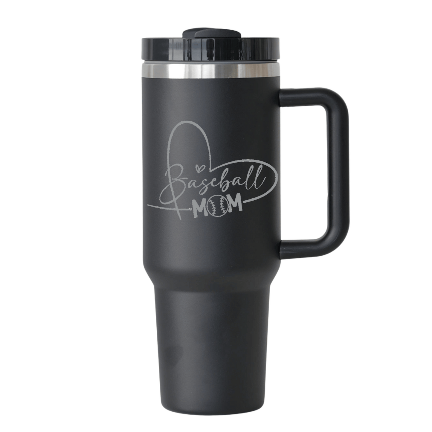 Baseball Mom Tumbler with Heart