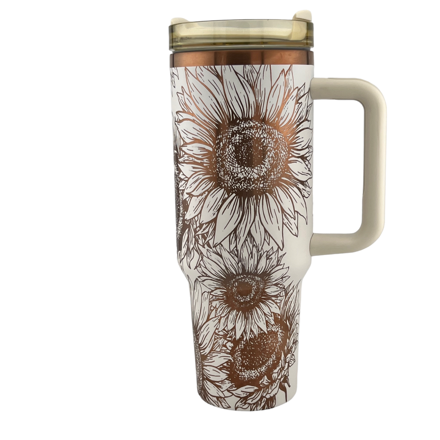 40 oz. Sunflower Tumbler Engraved 360°