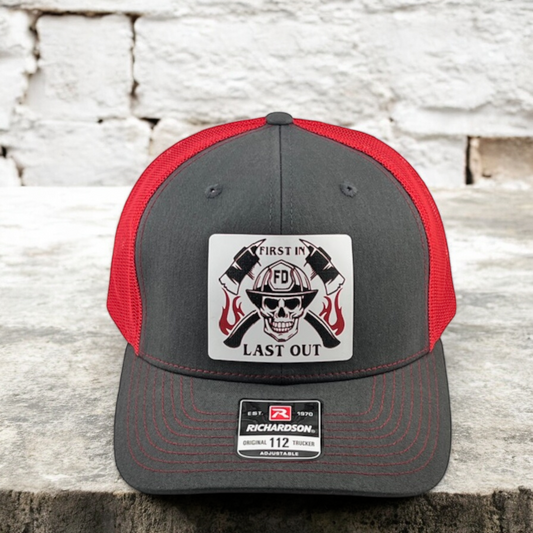 First In Last Out - Fire Fighter Patch Hat