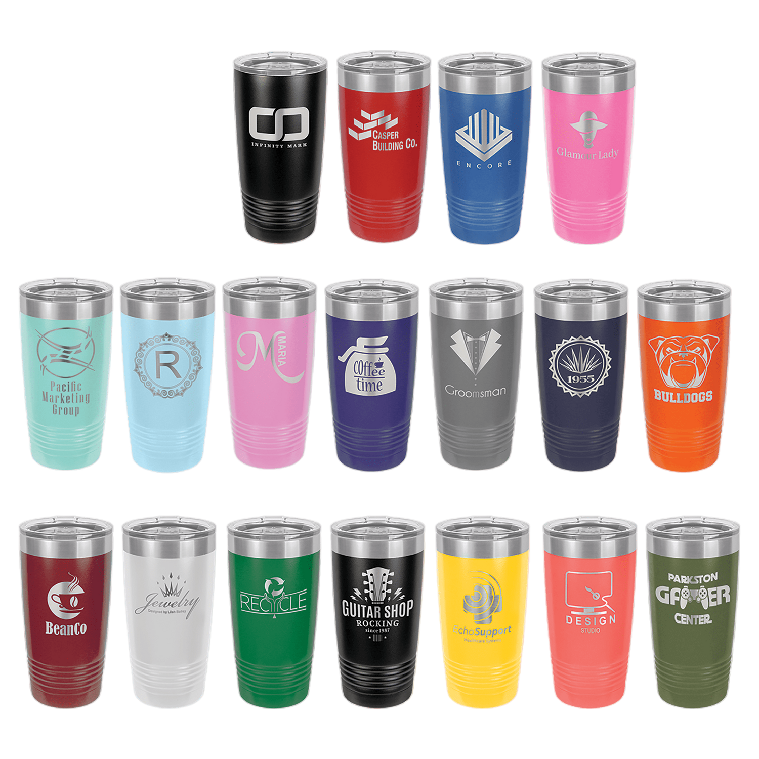 30 oz. Vacuum Insulated Ringneck Tumbler with Clear Lid