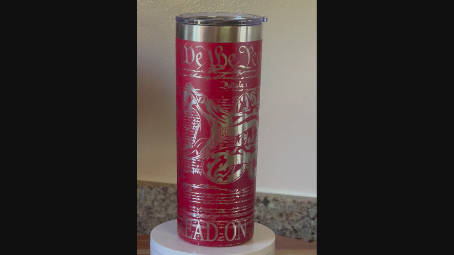 22 oz. Patriot Tumbler Engraved 360°