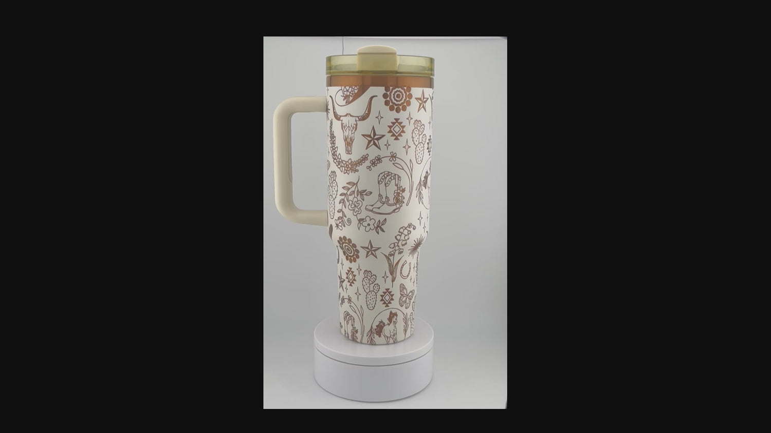 40 oz. Western Tumbler Engraved 360°