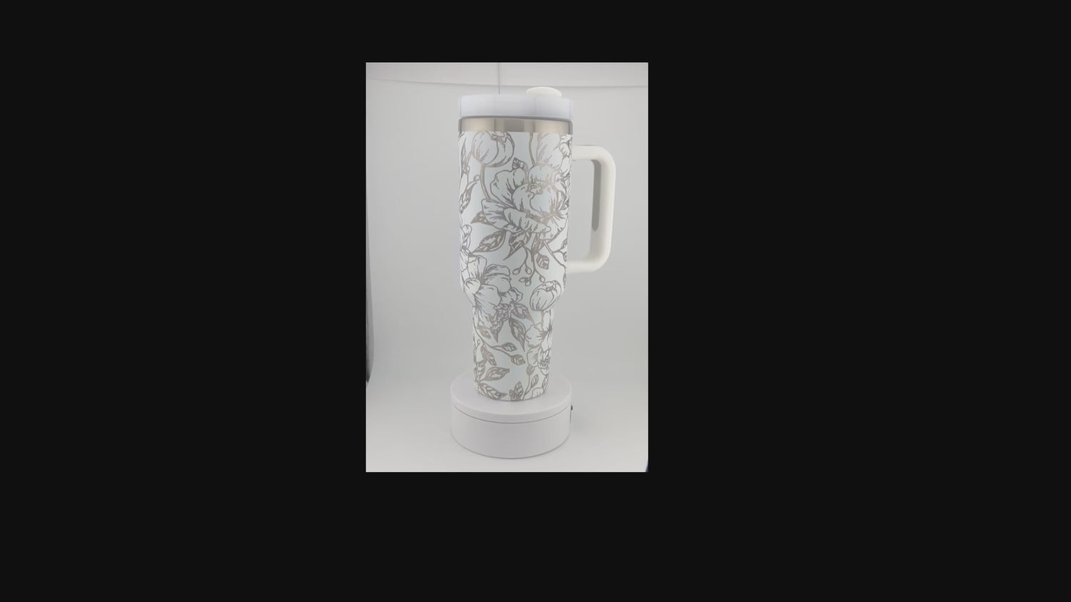 40 oz. Peony Tumbler Engraved 360°